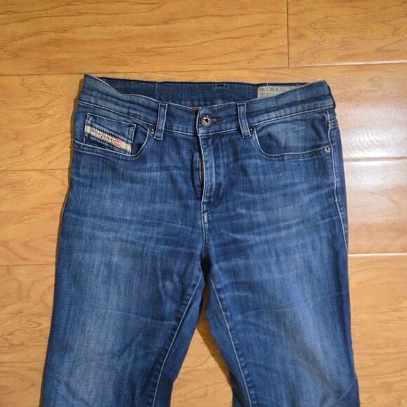 Diesel BOOTZEE Women Denim Stretch Jeans Slim Bootcut Regular Waist- Size 28 - Picture 3 of 11